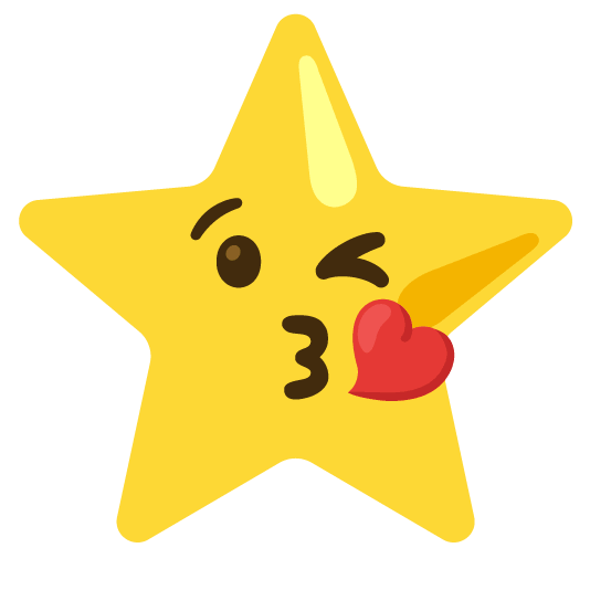 kissing heart star
