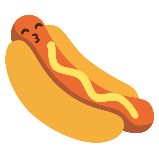 kissing smiling eyes hotdog