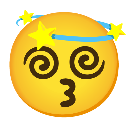 kissing smiling eyes dizzy