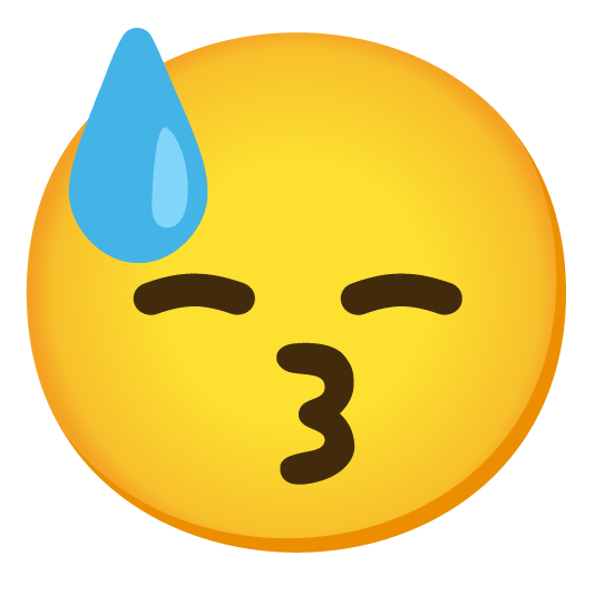 kissing smiling eyes sweat