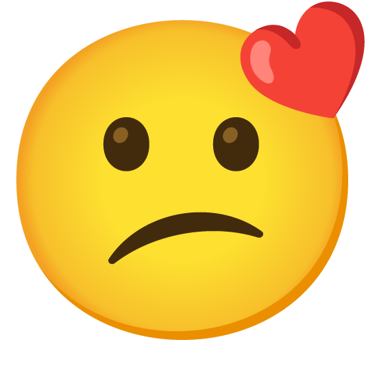 kissing smiling eyes confused