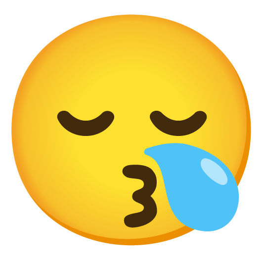 kissing smiling eyes sleepy