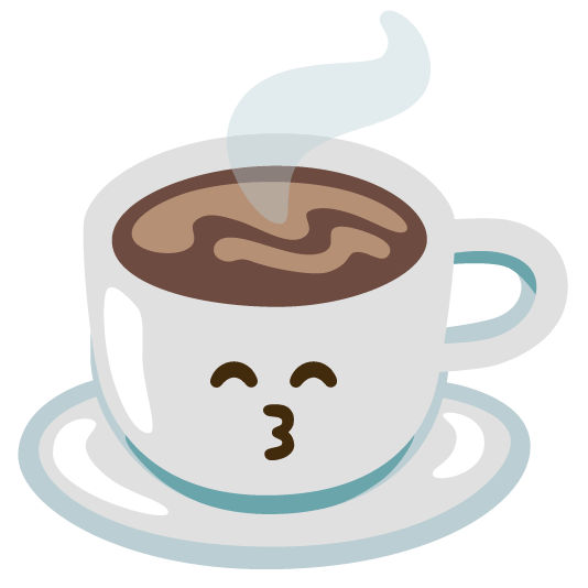 kissing smiling eyes coffee