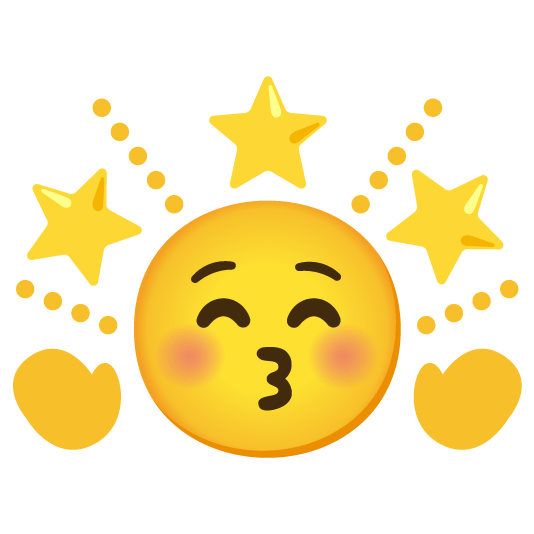 kissing closed eyes star2