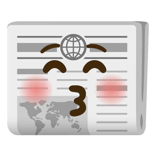 kissing closed eyes newspaper