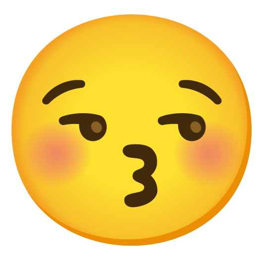 kissing closed eyes smirk