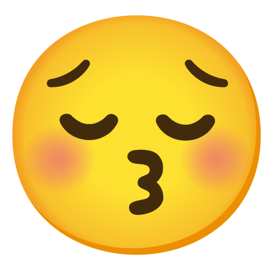 kissing closed eyes pensive