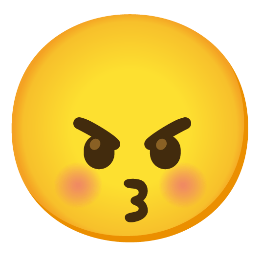 kissing closed eyes angry