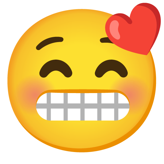 kissing closed eyes grimacing