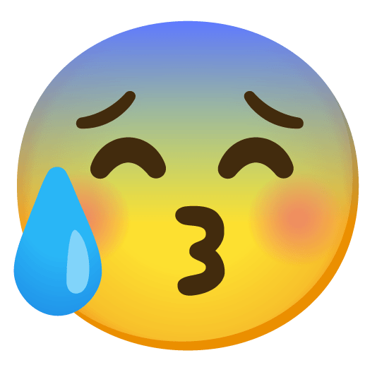 kissing closed eyes cold sweat