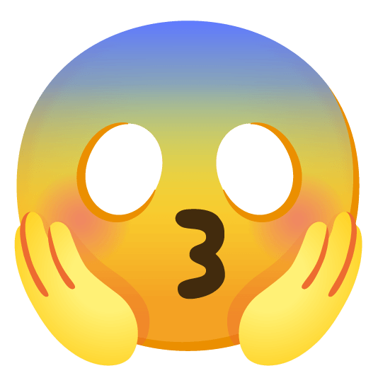 kissing closed eyes scream