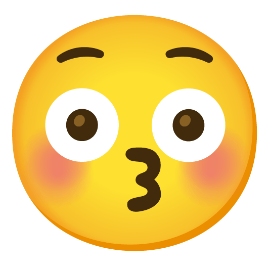 kissing closed eyes flushed