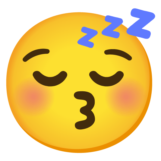 kissing closed eyes sleeping