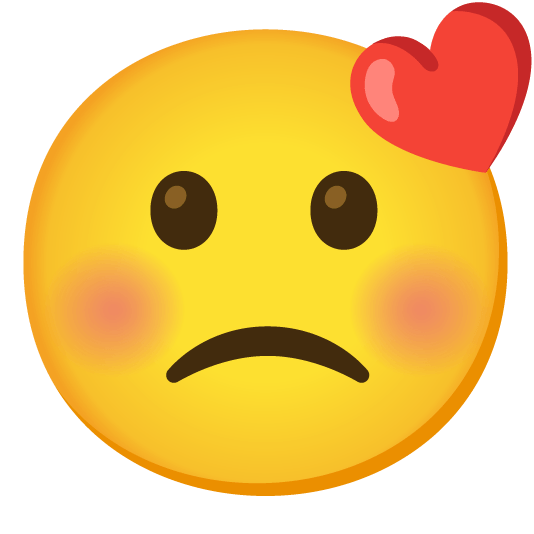 kissing closed eyes slightly frowning face