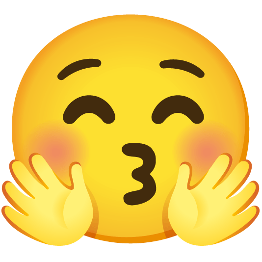 kissing closed eyes hugging face