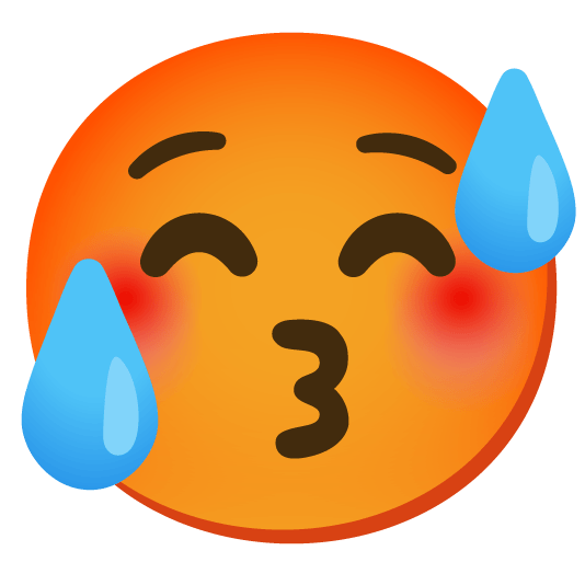 kissing closed eyes hot face