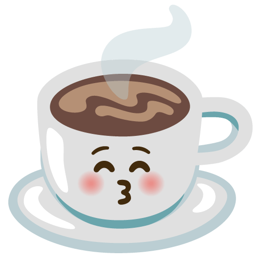 kissing closed eyes coffee