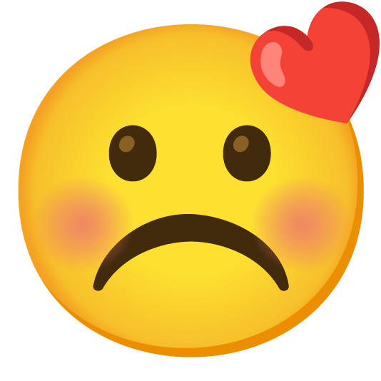 kissing closed eyes white frowning face