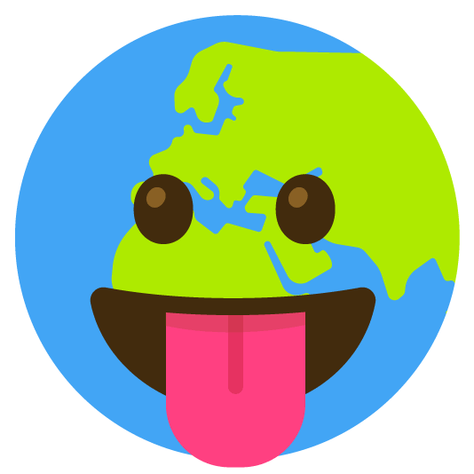 stuck out tongue earth africa