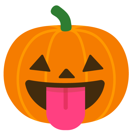 stuck out tongue jack o lantern