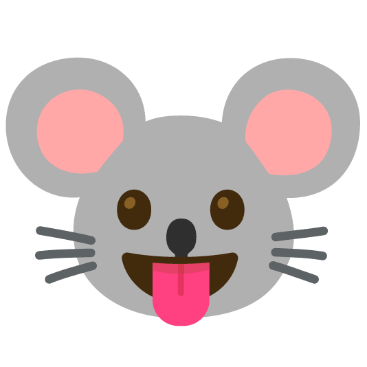stuck out tongue mouse