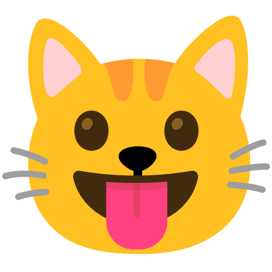 stuck out tongue cat