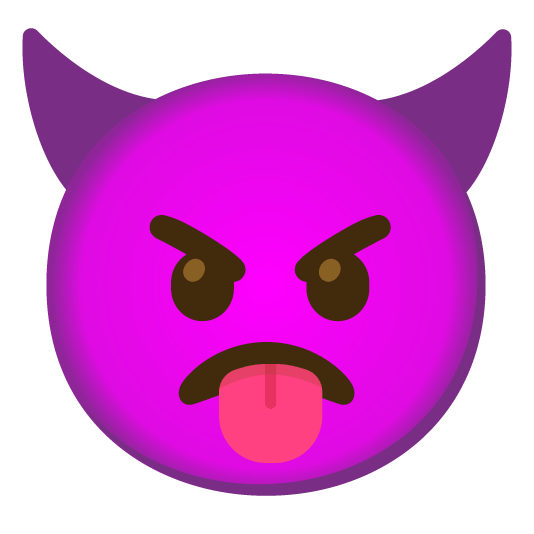 stuck out tongue imp