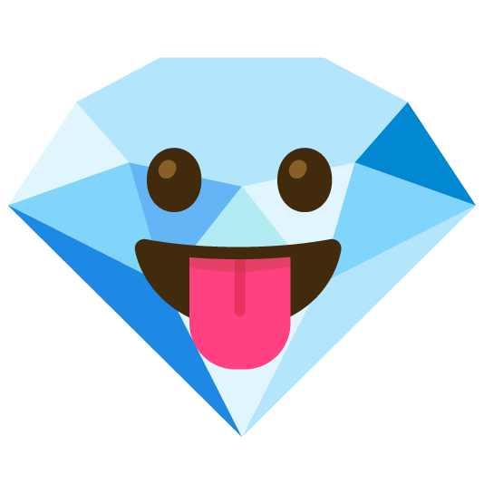 stuck out tongue gem