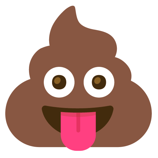 stuck out tongue hankey