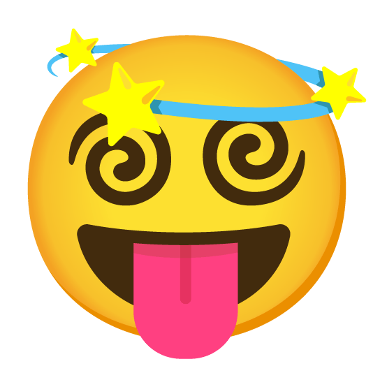 stuck out tongue dizzy