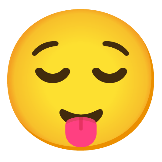 stuck out tongue relieved