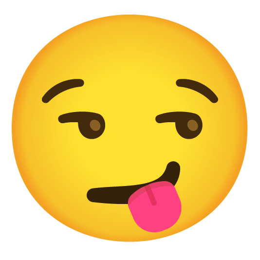 stuck out tongue smirk