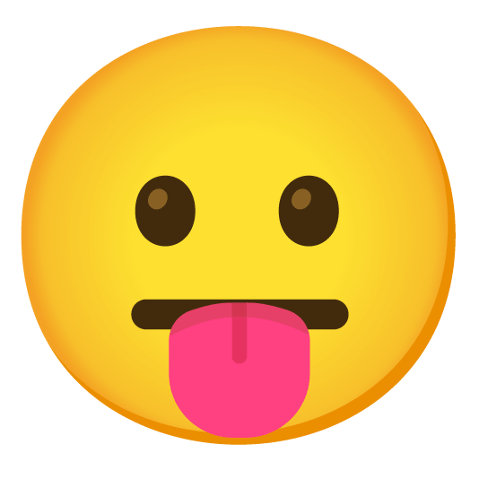 stuck out tongue neutral face