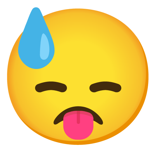 stuck out tongue sweat