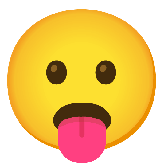 stuck out tongue frowning