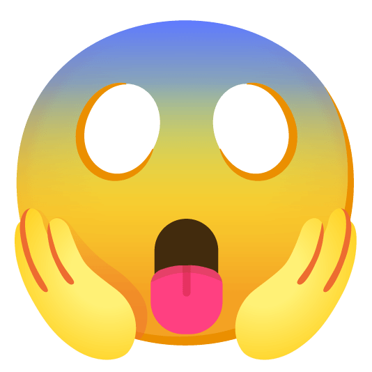 stuck out tongue scream