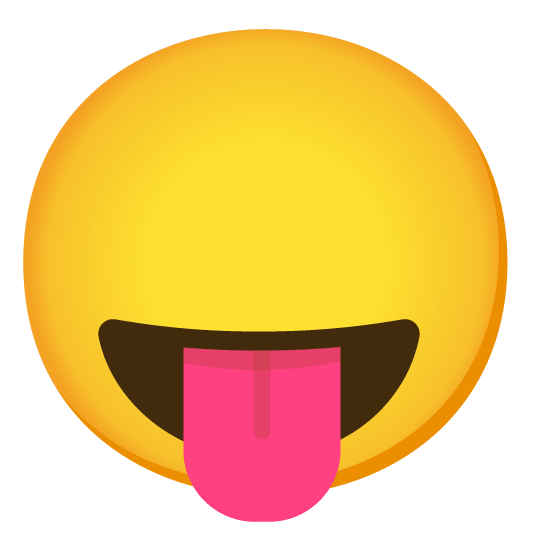 stuck out tongue no mouth