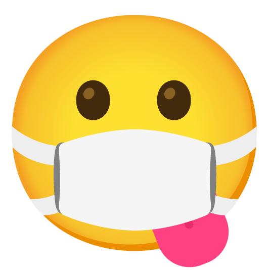 stuck out tongue mask