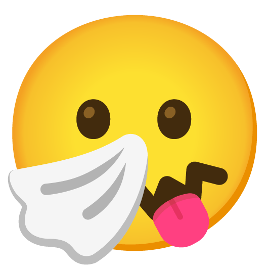 stuck out tongue sneezing face