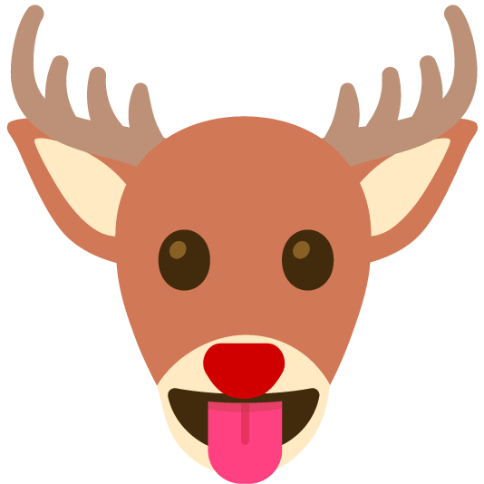 stuck out tongue deer