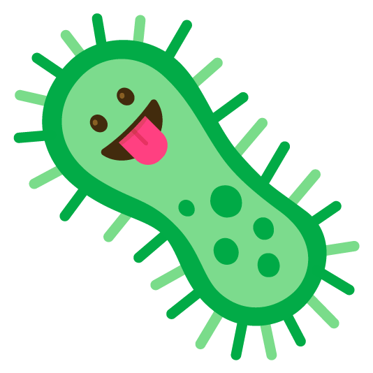 stuck out tongue microbe