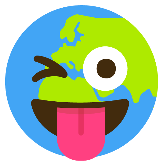 stuck out tongue winking eye earth africa