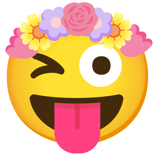 stuck out tongue winking eye tulip
