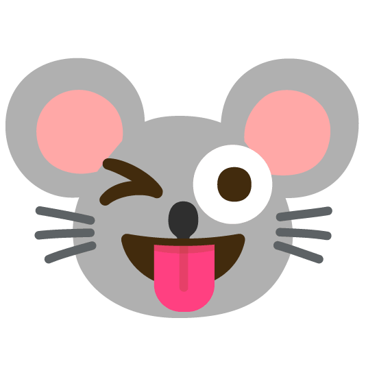 stuck out tongue winking eye mouse