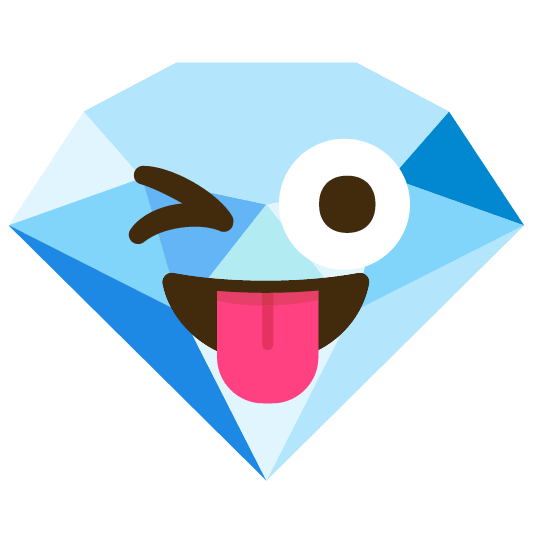 stuck out tongue winking eye gem