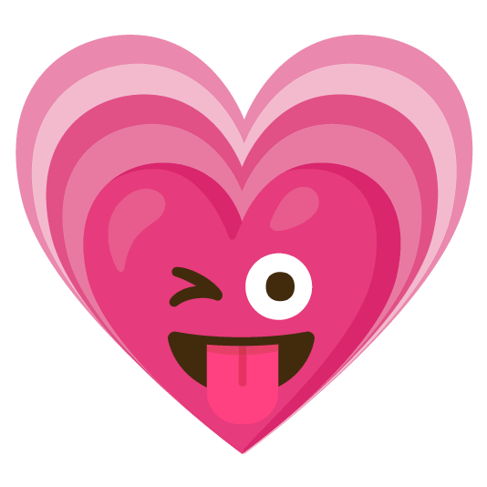 stuck out tongue winking eye heartpulse