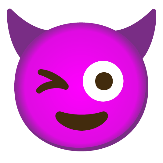 stuck out tongue winking eye smiling imp