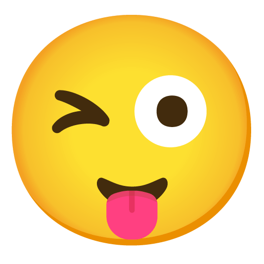 stuck out tongue winking eye relieved