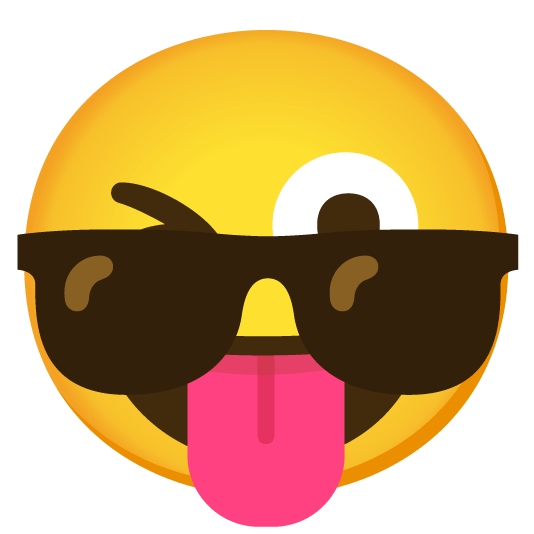 stuck out tongue winking eye sunglasses