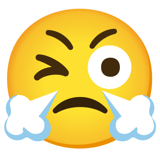 stuck out tongue winking eye triumph